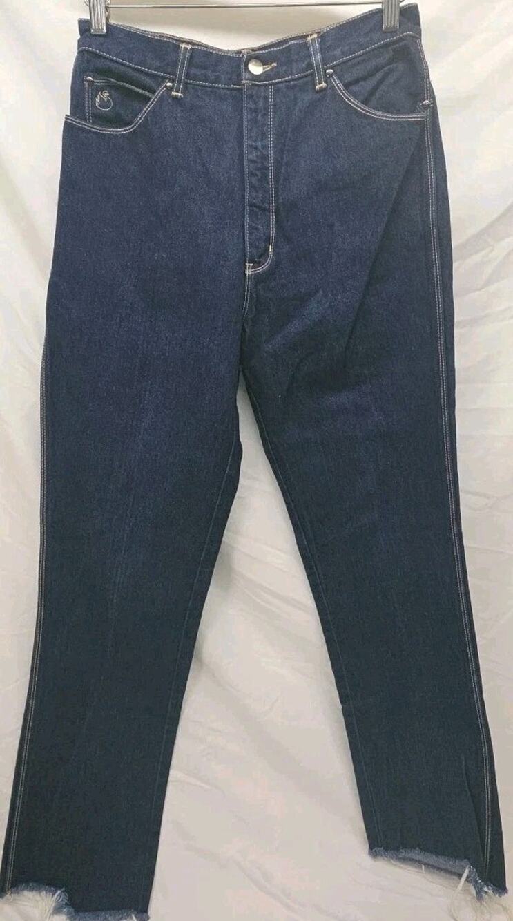 VTG Gloria Vanderbilt Jeans Womens 14 High Rise Tapered Mom Jeans Hong Kong Dark